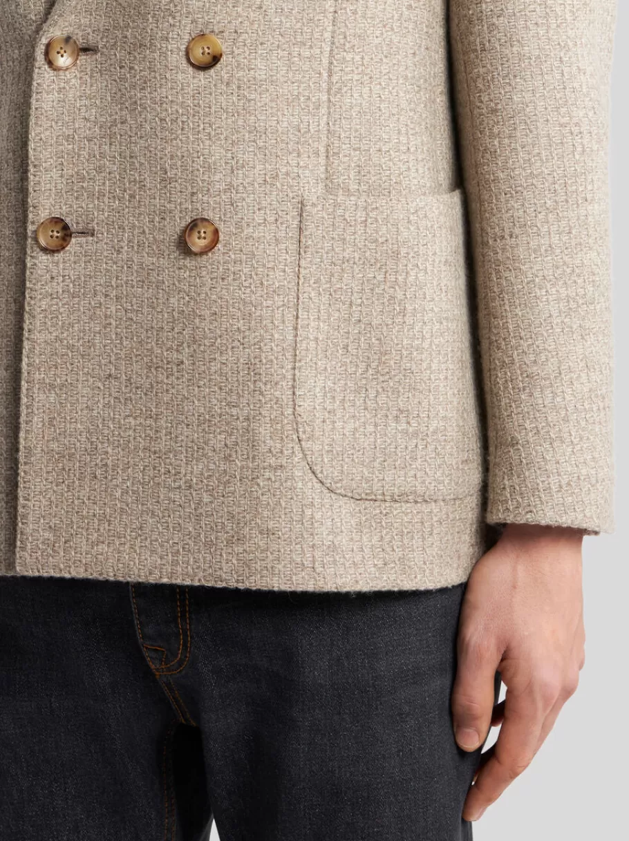 Vestes^ETRO BLAZER CROISÉ À BOUTONS PEGASO BEIGE
