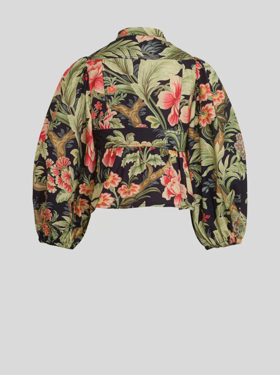 Hauts^ETRO BLOUSE À FLEURS ENFANT BLEUMARINE