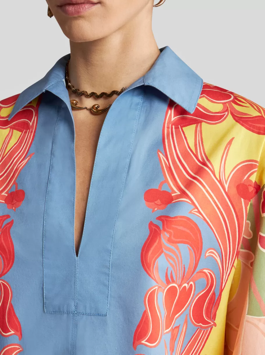 Chemises Et Blouses^ETRO BLOUSE EN COTON IMPRIMÉ JAUNE