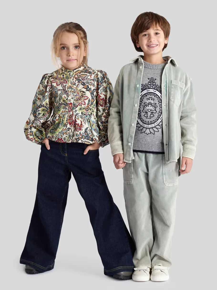 Hauts^ETRO BLOUSE PAISLEY ENFANT BLANC
