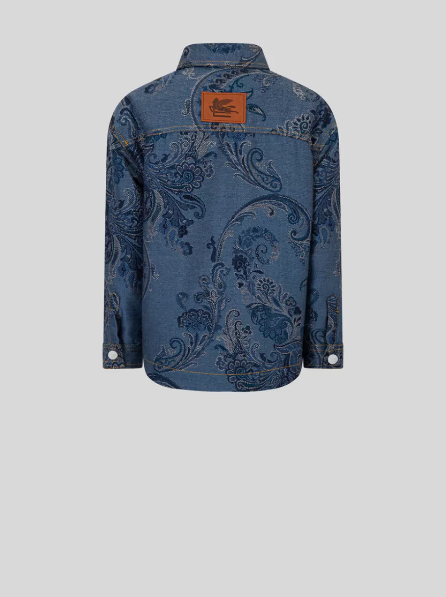 Hauts | Hauts^ETRO BLOUSON JACQUARD ENFANT BLEUMARINE