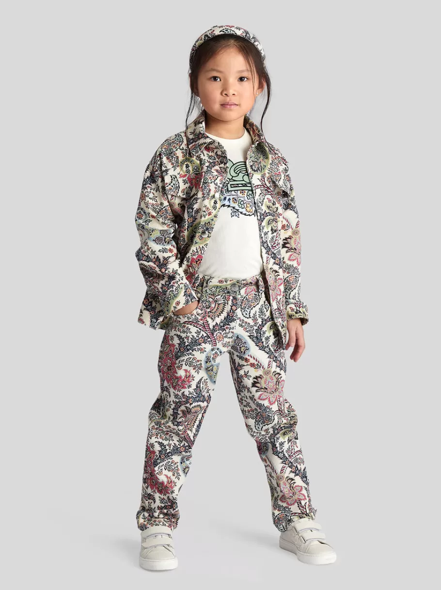 Hauts^ETRO BLOUSON PAISLEY ENFANT BLANC