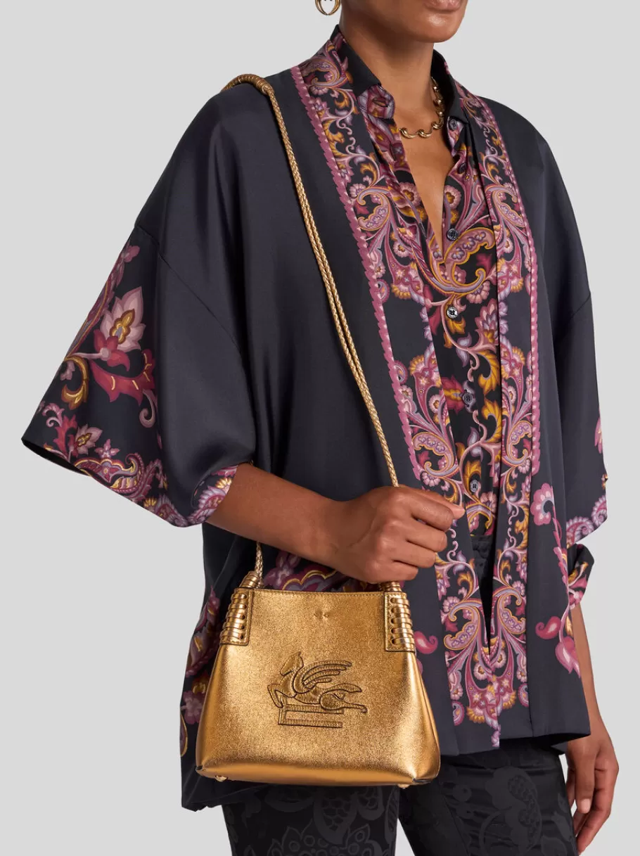 Etro Libra | Etro Libra^ETRO CABAS LIBRA EN CUIR LAMÉ MINI MODÈLE