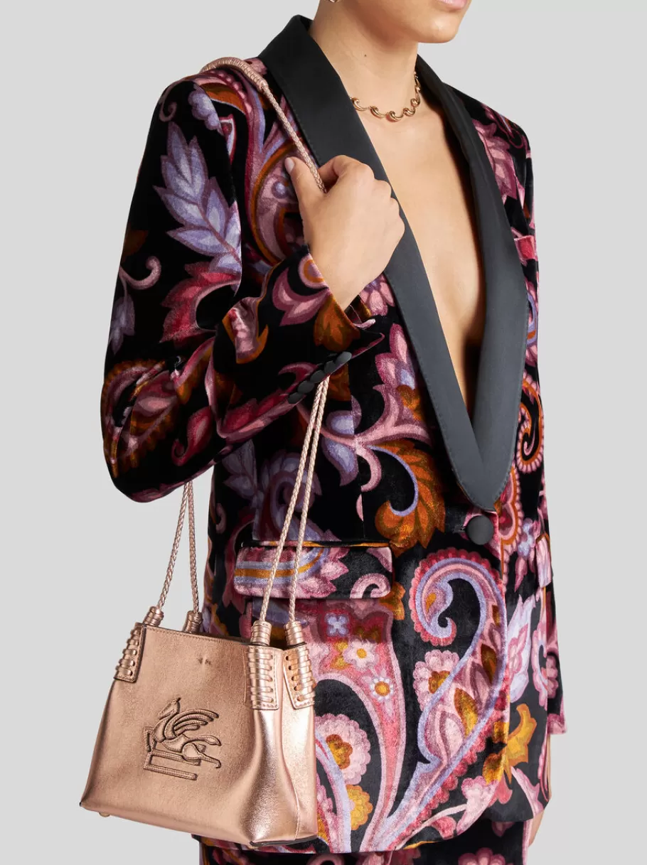 Etro Libra | Etro Libra^ETRO CABAS LIBRA EN CUIR LAMÉ MINI MODÈLE