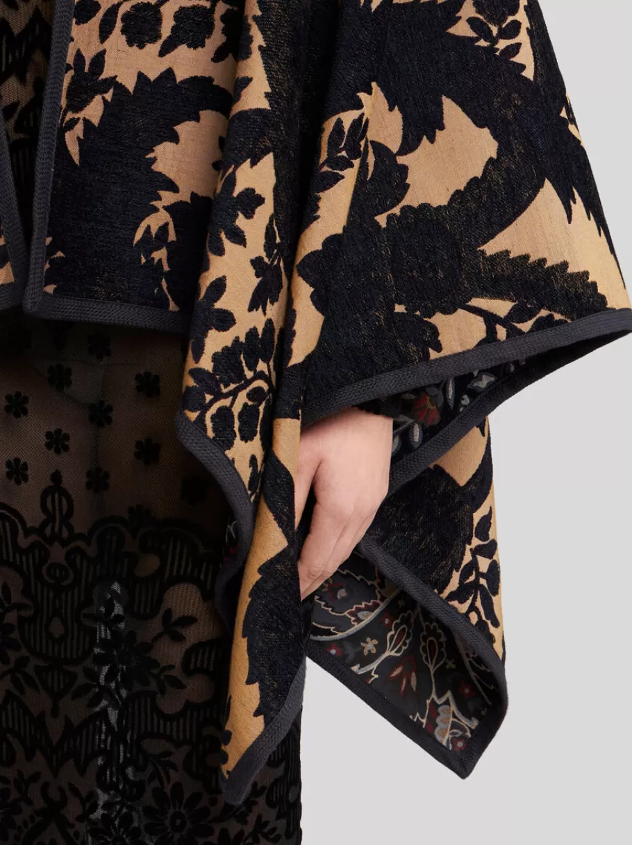 Capes Et Ponchos^ETRO CAPE RÉVERSIBLE EN JACQUARD BLEUMARINE