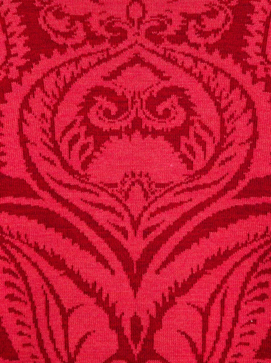 Hauts^ETRO CARDIGAN JACQUARD ENFANT ROUGE
