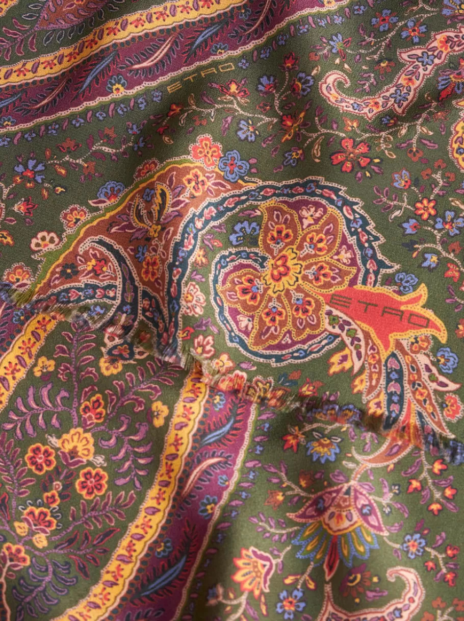 Écharpes^ETRO ÉCHARPE PAISLEY MULTICOLORE EN SOIE