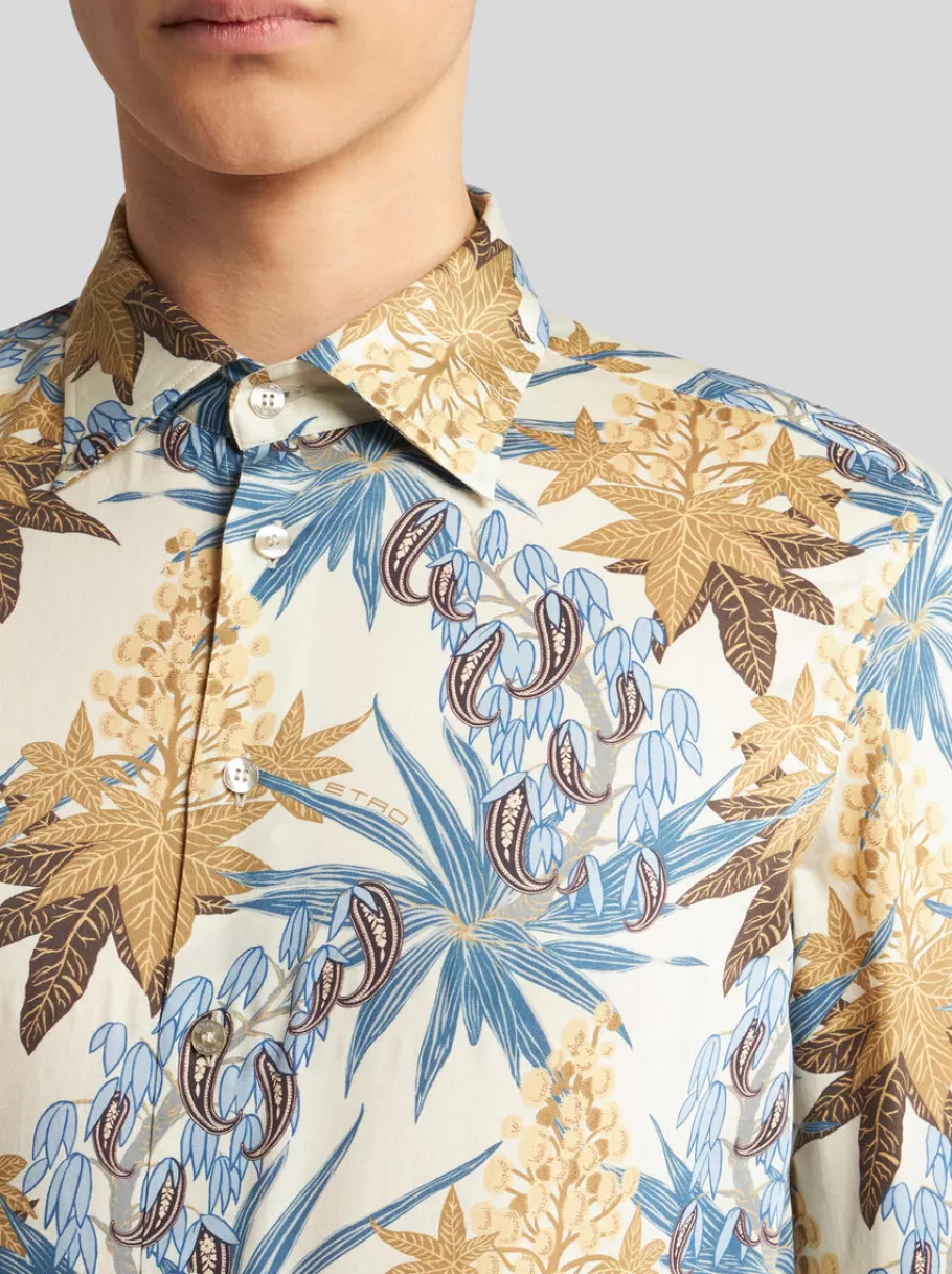 Chemises^ETRO CHEMISE À IMPRIMÉ FEUILLAGE MULTICOLORE