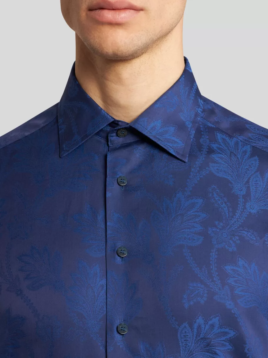 Chemises^ETRO CHEMISE À MOTIF PAISLEY BLEUMARINE