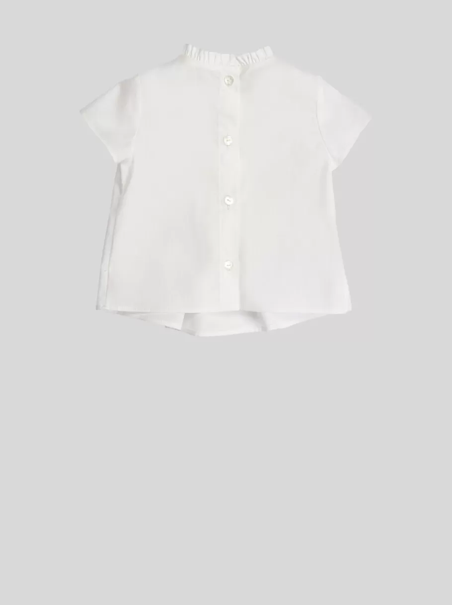 Layette Fille 1-9 Mois^ETRO CHEMISE À PLIS BÉBÉ BLANC