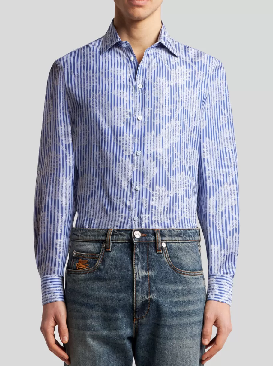 Chemises^ETRO CHEMISE À RAYURES JACQUARD