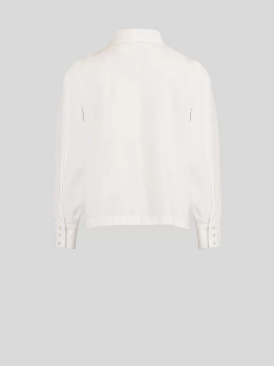 Hauts^ETRO CHEMISE EN COTON ENFANT BLANC