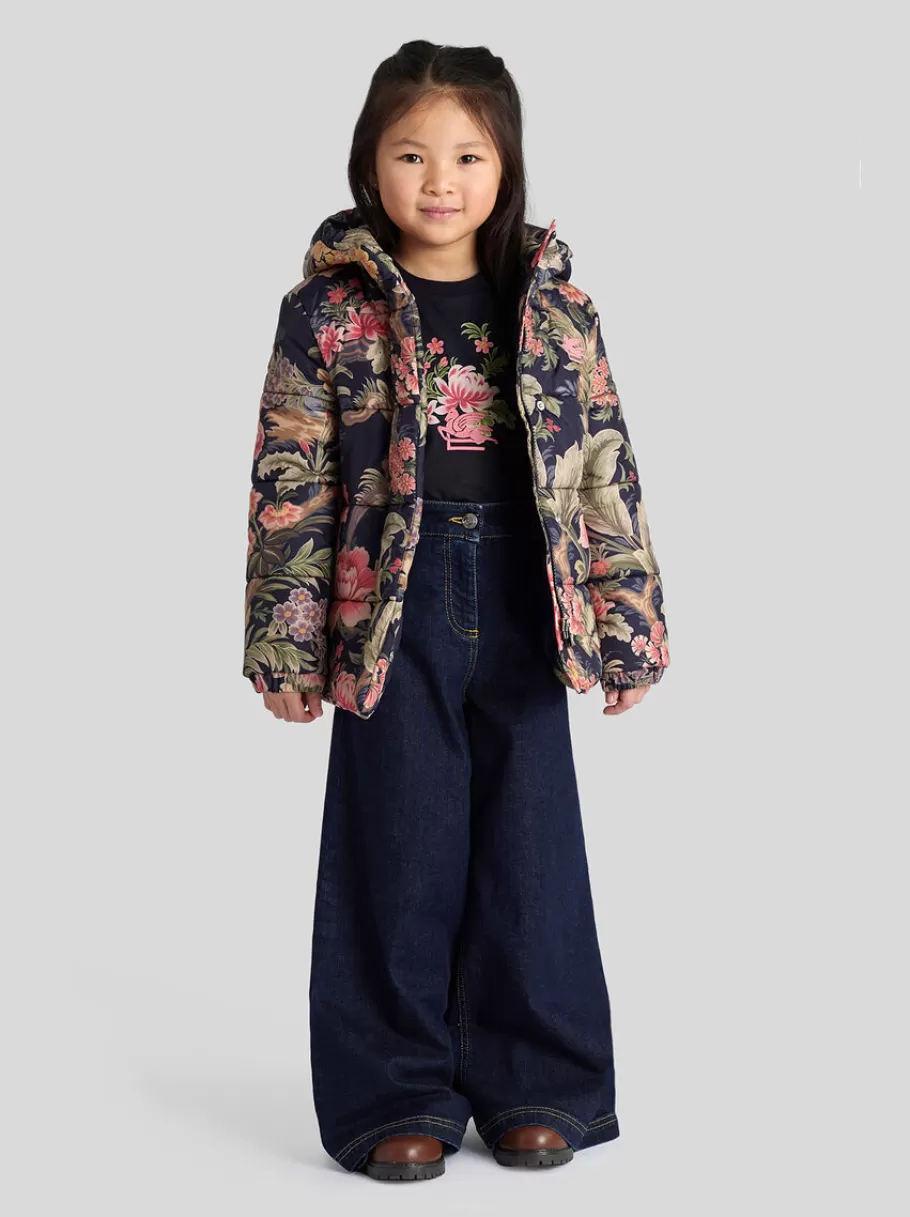 Hauts^ETRO DOUDOUNE À FLEURS ENFANT BLEUMARINE