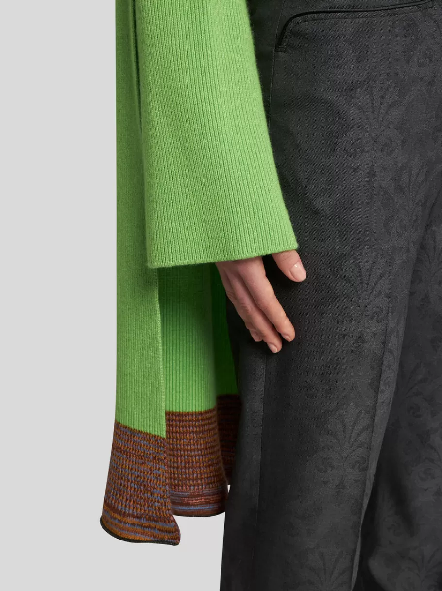 Maille^ETRO MAXI ÉCHARPE EN MAILLE VERT
