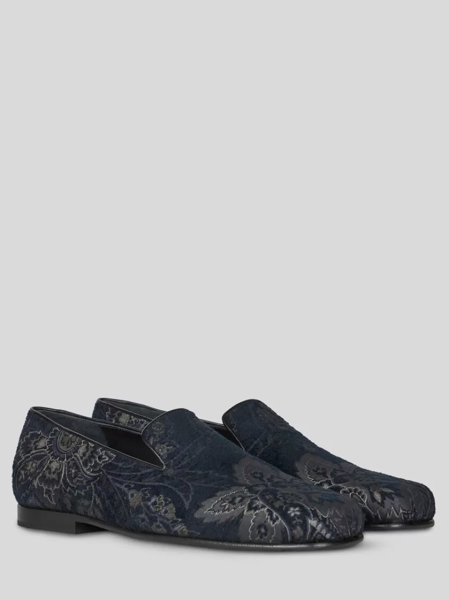 Mocassins^ETRO MOCASSINS EN JACQUARD BLEUMARINE