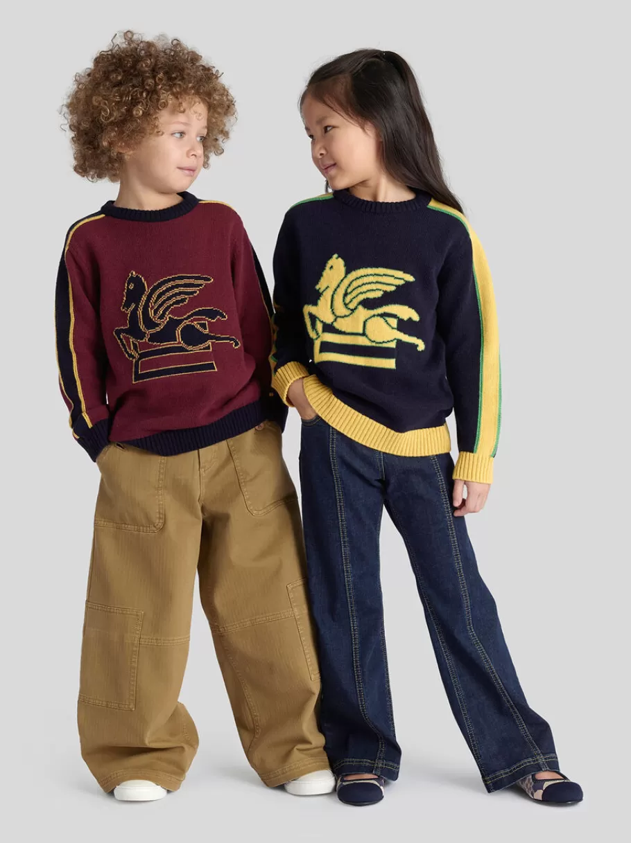 Pantalons Et Shorts | Pantalons, Shorts Et Jupes^ETRO PANTALON CARGO ENFANT MARRONCLAIR