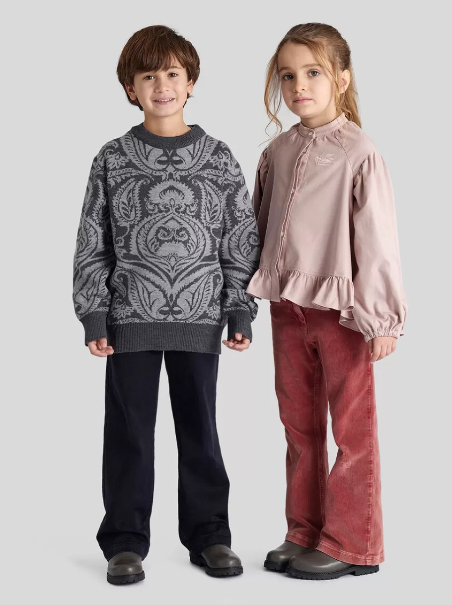 Pantalons, Shorts Et Jupes^ETRO PANTALON EN VELOURS ENFANT ROUGE