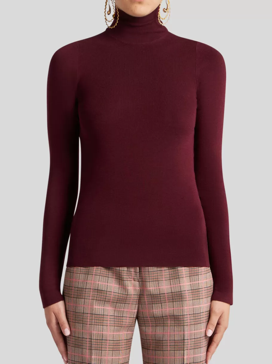 Maille^ETRO PULL À COL ROULÉ EN LAINE