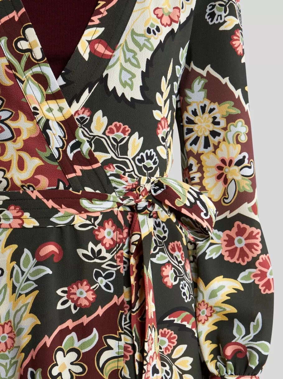 Robes^ETRO ROBE À IMPRIMÉ PAISLEY VERTFONCÉ