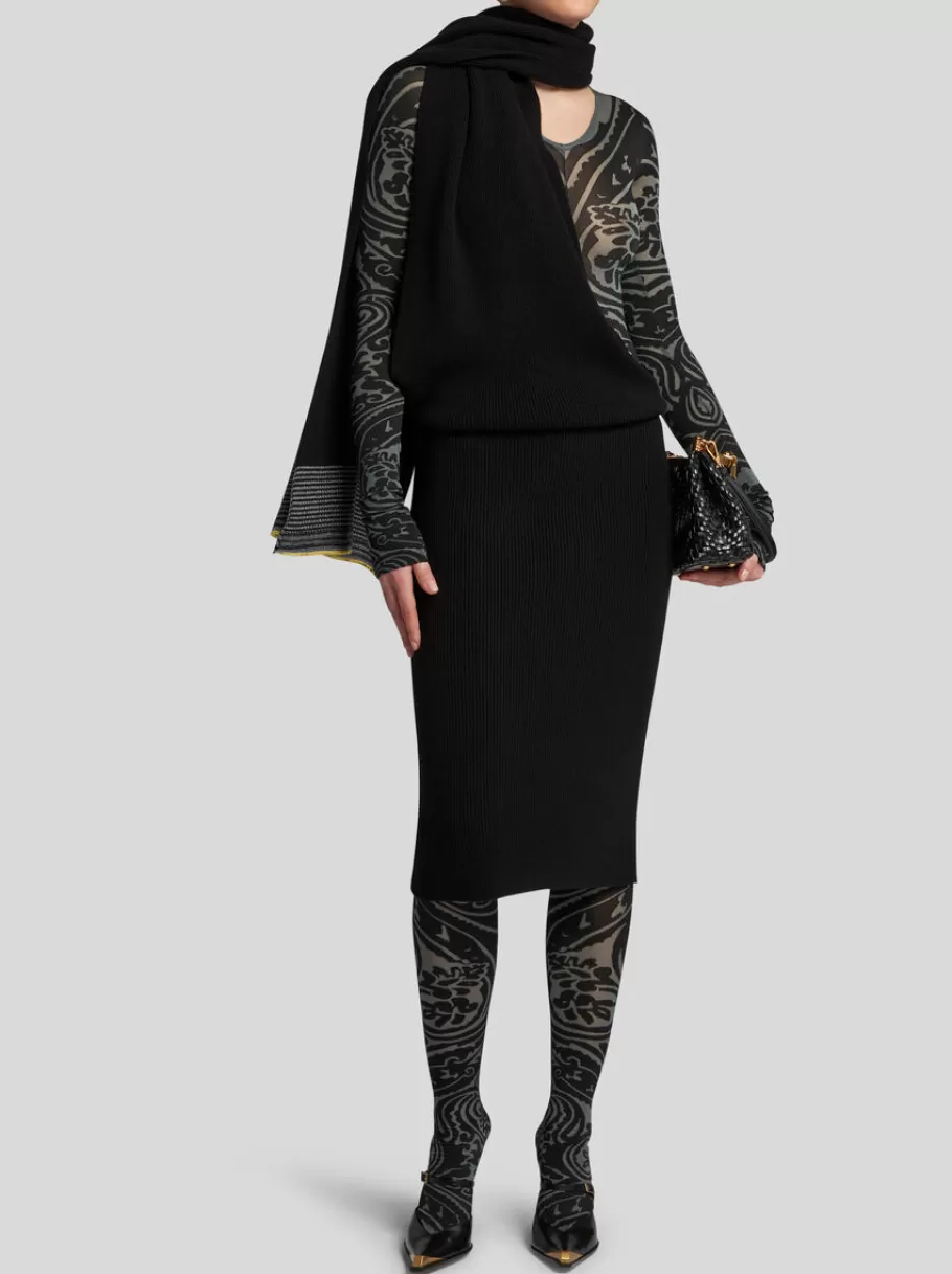 Maille | Robes^ETRO ROBE EN MAILLE CÔTELÉE