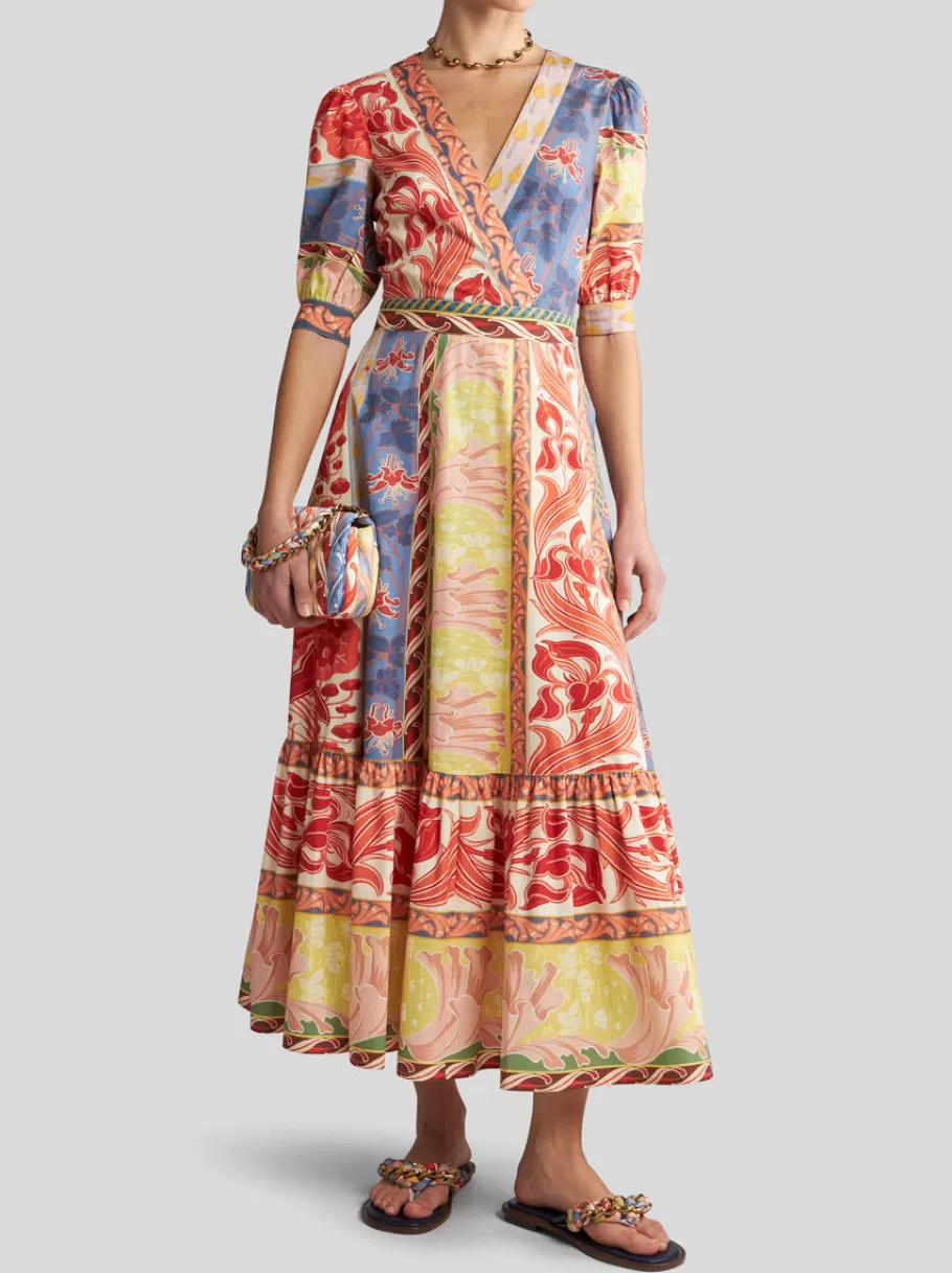 Robes^ETRO ROBE SUMMER EN POPELINE BLANC