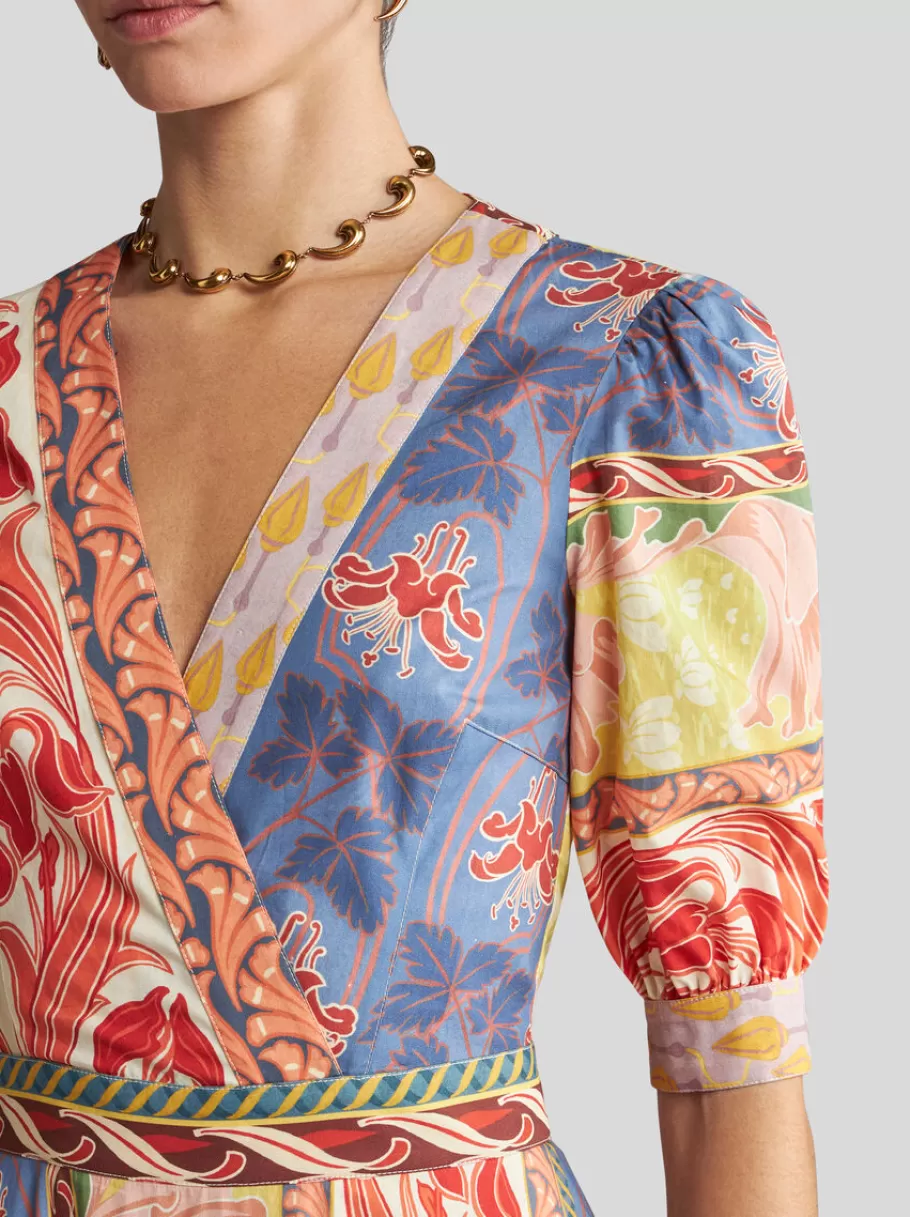 Robes^ETRO ROBE SUMMER EN POPELINE BLANC