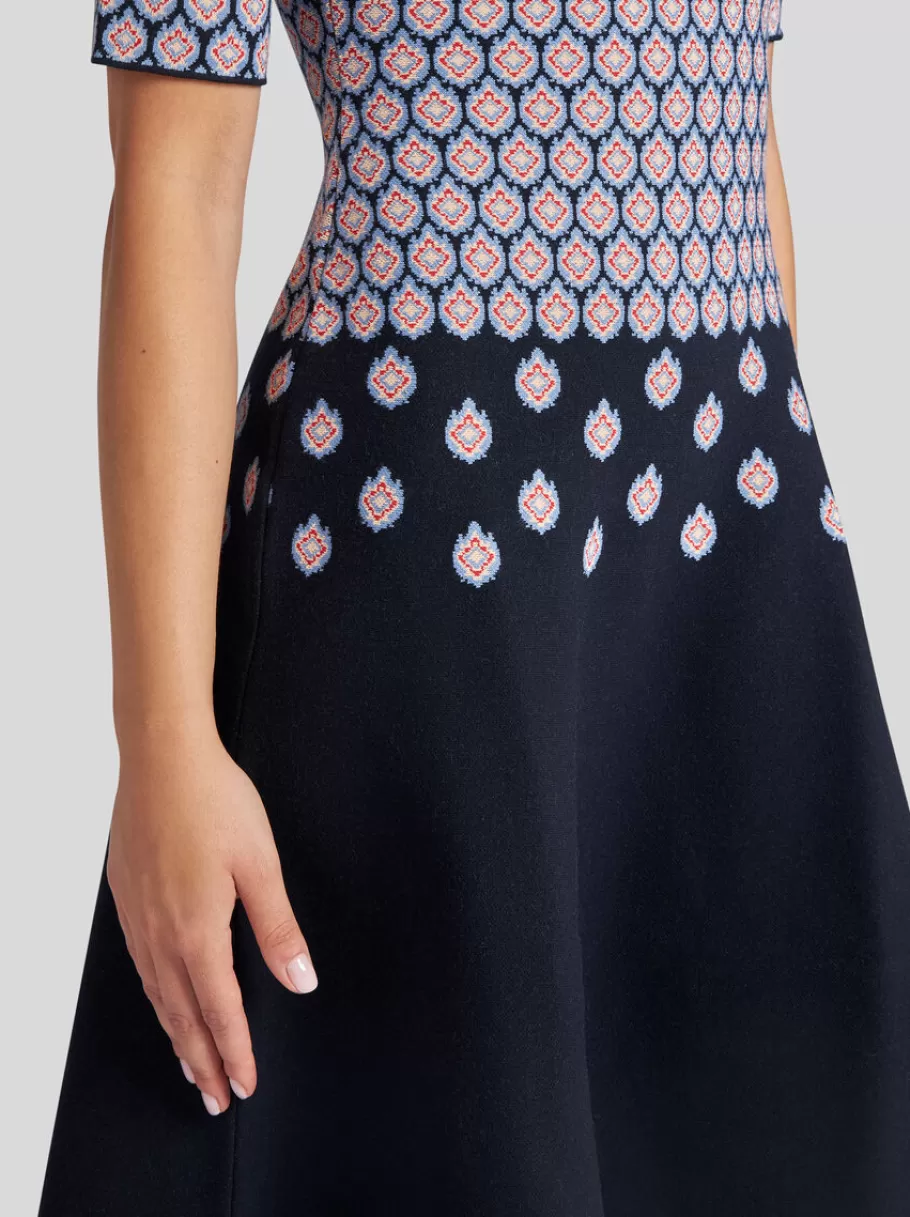 Robes | Maille^ETRO ROBE MIDI EN JACQUARD BLEUMARINE