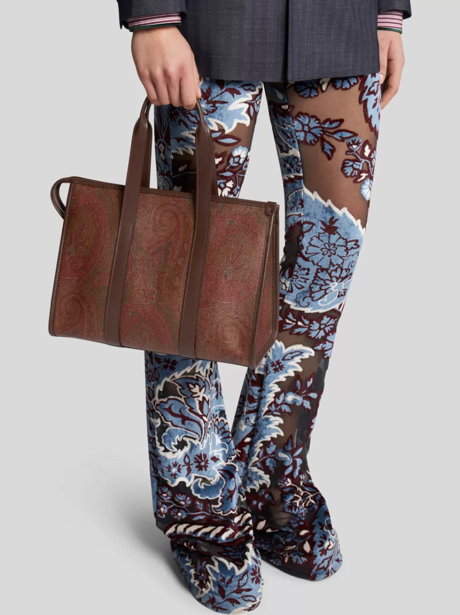 Etro Arnica | Etro Arnica^ETRO SAC À MAIN PAISLEY MODÈLE MOYEN MARRON