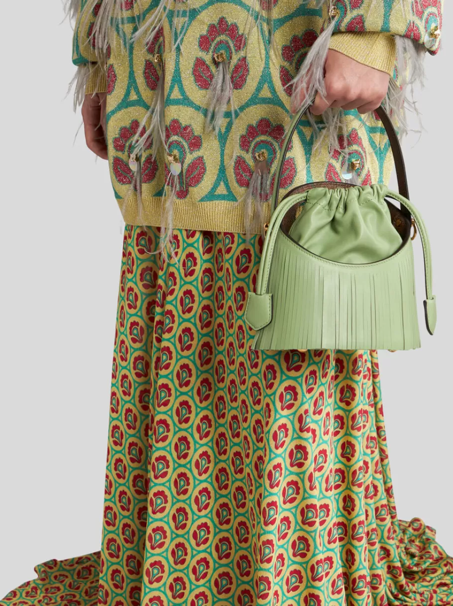 Etro Saturno | Etro Saturno^ETRO SAC SATURNO À FRANGES PETIT MODÈLE