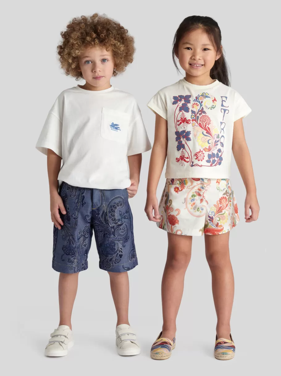Pantalons, Shorts Et Jupes^ETRO SHORT SUMMER ENFANT BLANC