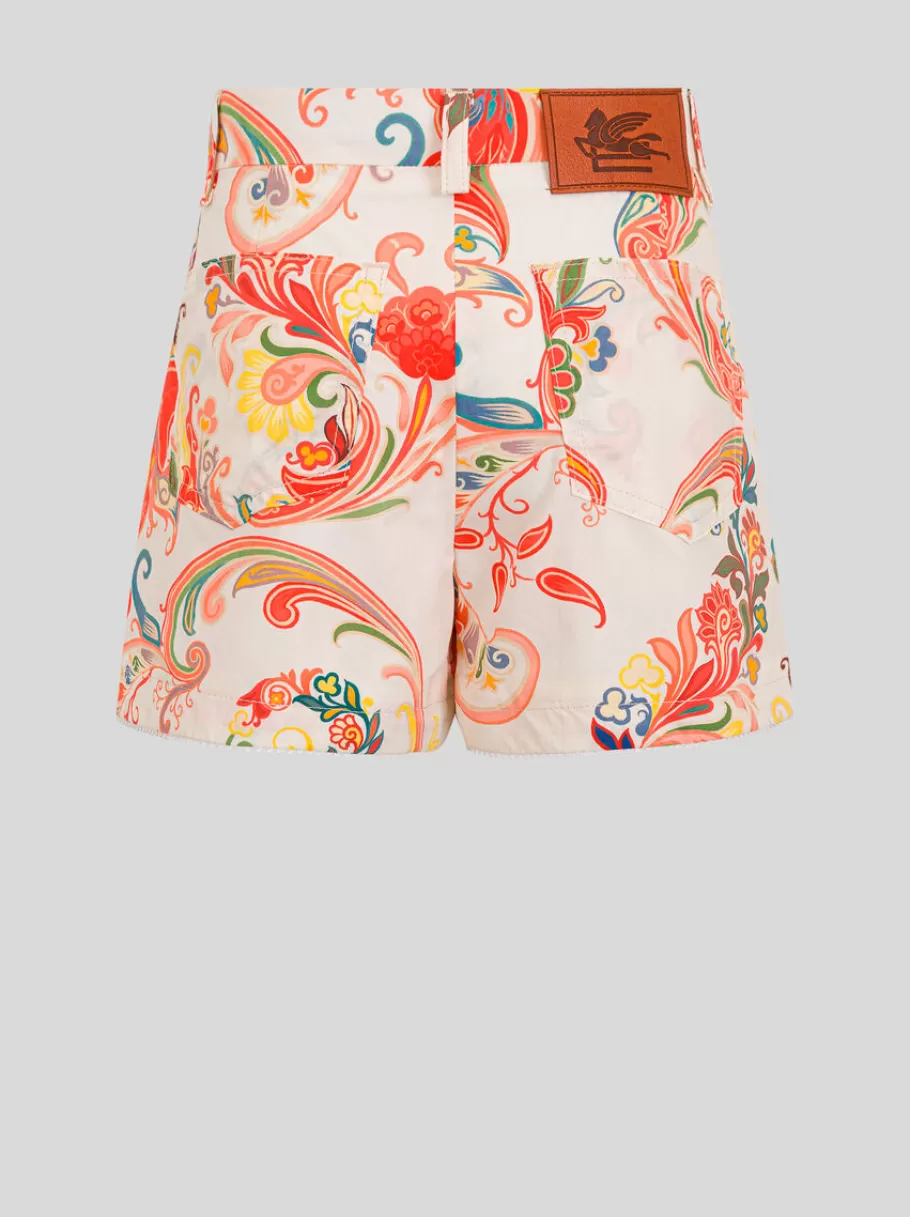 Pantalons, Shorts Et Jupes^ETRO SHORT SUMMER ENFANT BLANC