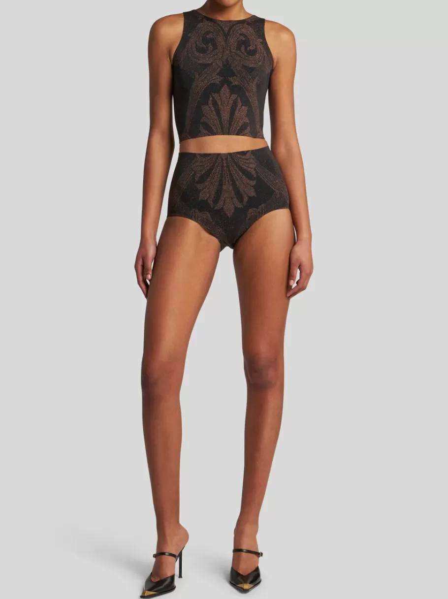 Tops^ETRO TOP EN JACQUARD MÉTALLISÉ