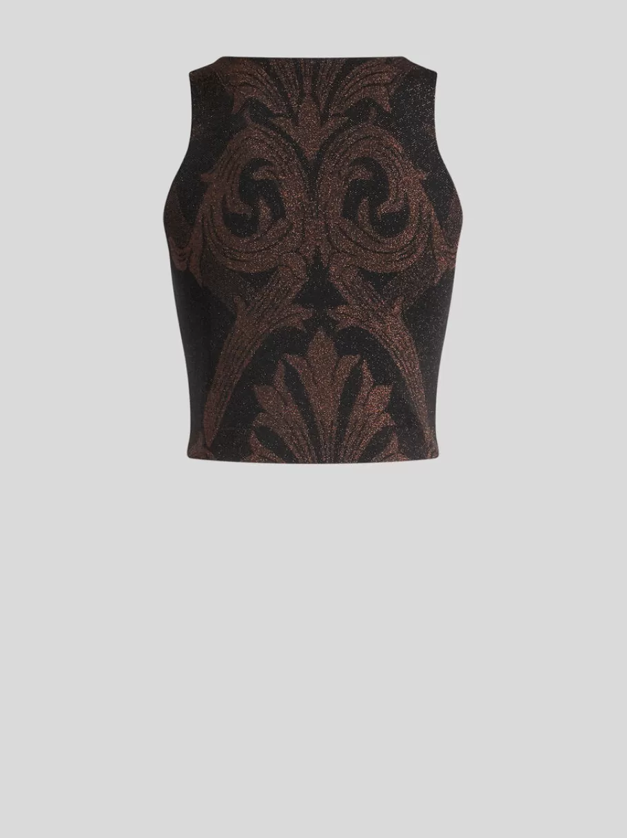 Tops^ETRO TOP EN JACQUARD MÉTALLISÉ