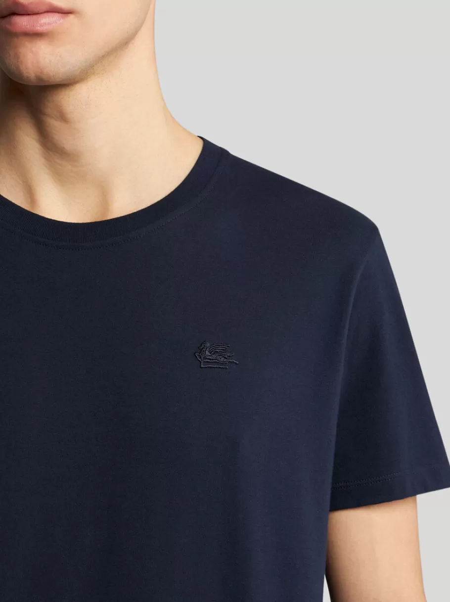 T-Shirt Et Sweat-Shirts^ETRO T-SHIRT AVEC BRODERIE NOIR
