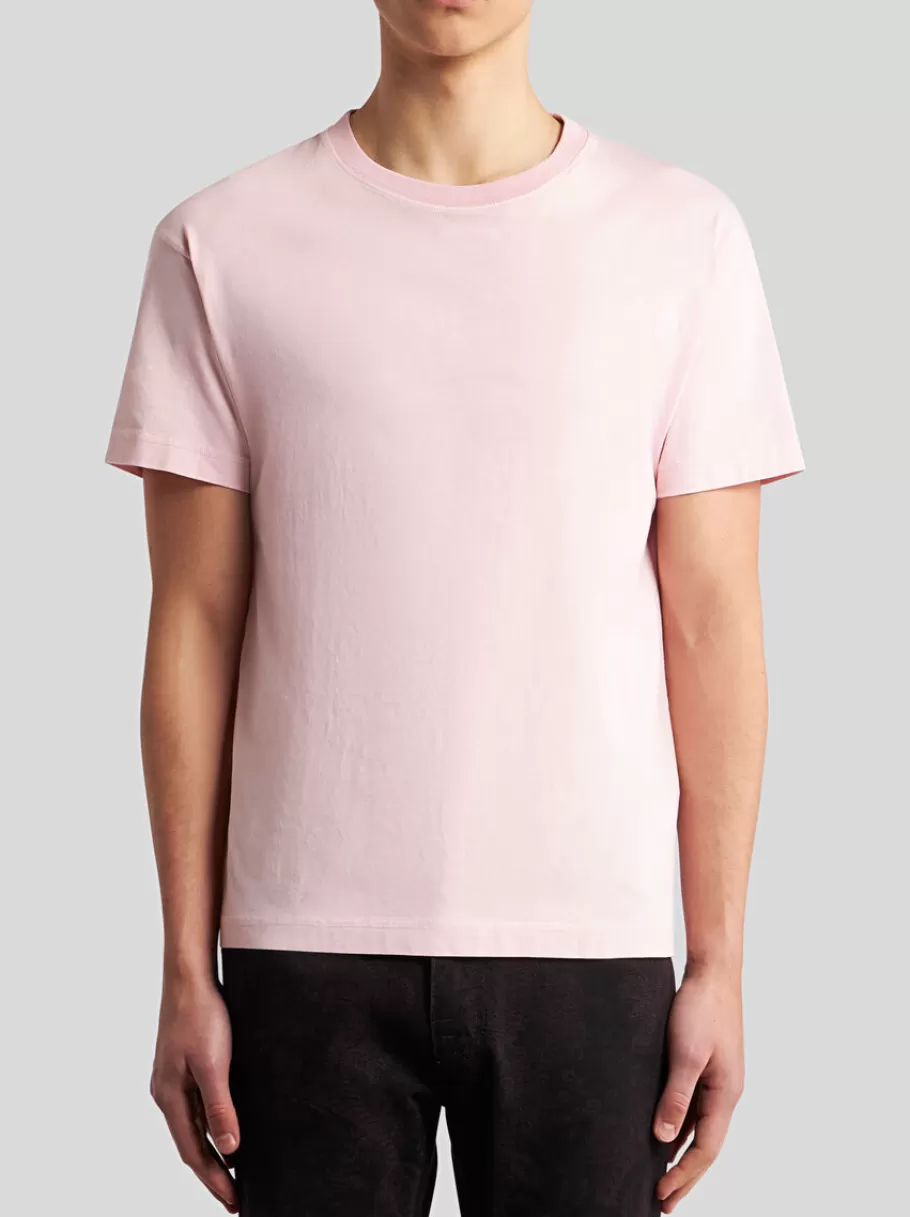 T-Shirt Et Sweat-Shirts^ETRO T-SHIRT EN COTON AVEC BRODERIE ROSE